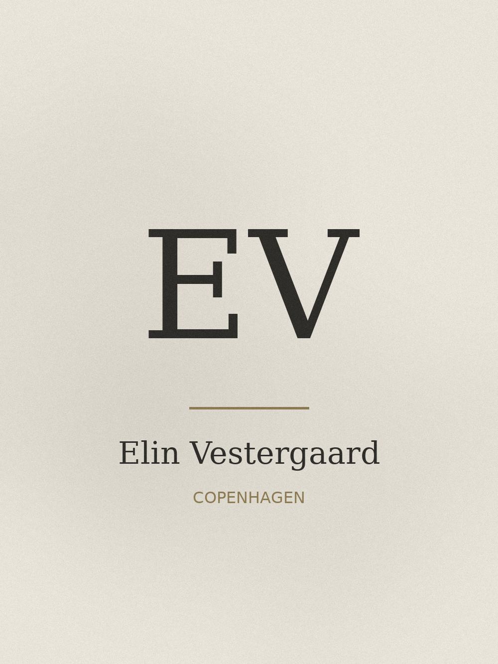 Portrait of Elin Vestergaard